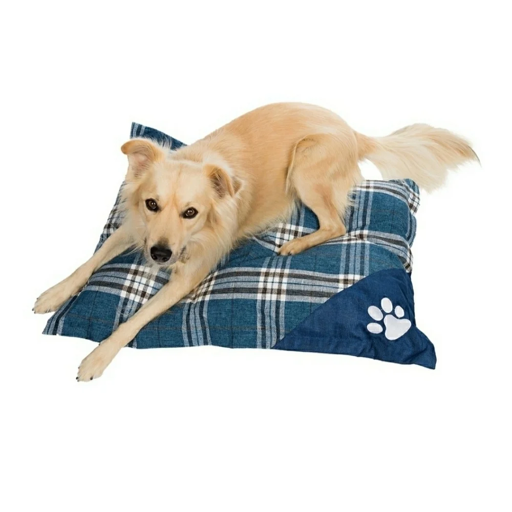 NWT Duck River Textile Pet Bed Denim Pattern
